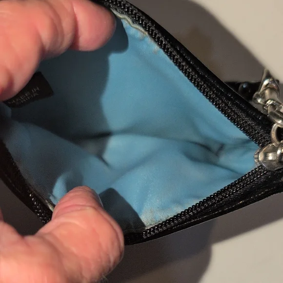 Coach Black And Silver Wristlet - Picture 5 of 9